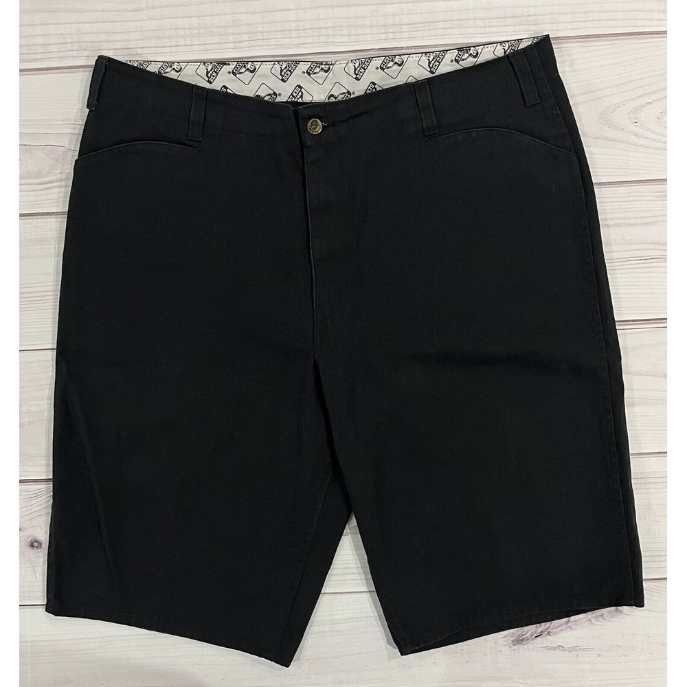 Ben Davis Shorts Mens 42 Black Canvas Twill Gorilla Cut Workwear Baggy Punk